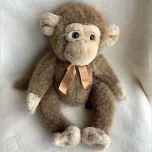Russ Berrie Plush Jimby Brown Monkey Stuffed Animal Toy 1220 Chimpanzee